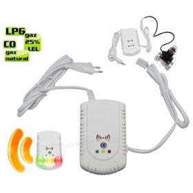   Gázdetektor, Gáz érzékelő riasztó szelep vezérléssel PNI GD-01