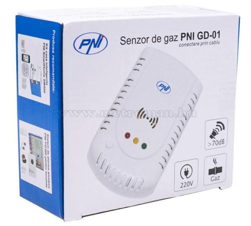 Gázdetektor, Gáz érzékelő riasztó szelep vezérléssel PNI GD-01