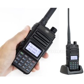   Hordozható kétsávos VHF / UHF adó-vevő rádió állomás P15UV