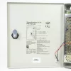 Tápegység kamera rendszerekhez fém dobozban 12V 15A 9 kamerához PNI STC15.2A