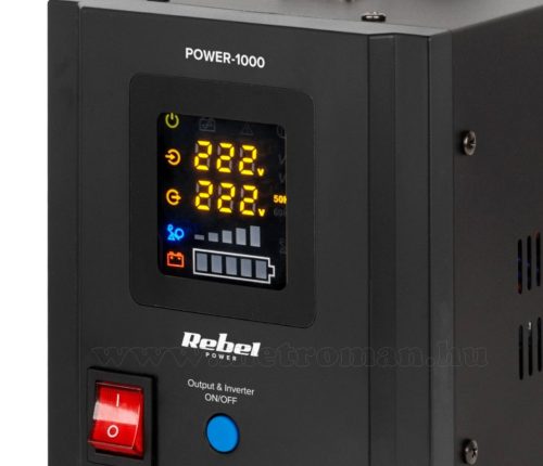 Szinusz inverter és UPS szünetmentes tápegység SINUS POWER-1000