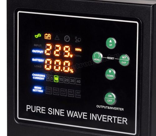 Szinusz inverter és UPS szünetmentes tápegység SINUS POWER-500-LFP4