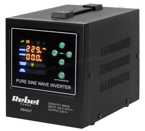 Szinusz inverter és UPS szünetmentes tápegység SINUS POWER-800-LFP4