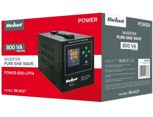 Szinusz inverter és UPS szünetmentes tápegység SINUS POWER-800-LFP4