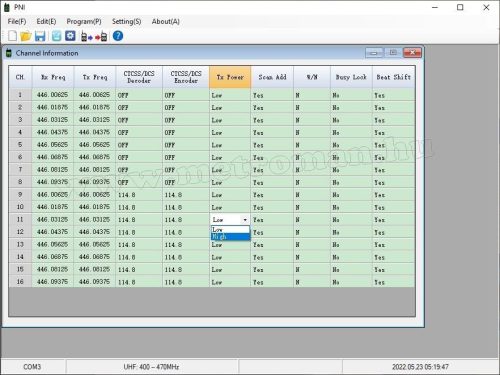 Rádió Adó-Vevő programozó készlet PNI R40 PRO PMR rádiókhoz