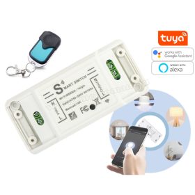   Android, iPhone mobiltelefonnal távirányítható Wifi okos távirányító és kapcsoló modul PT09-TUYA