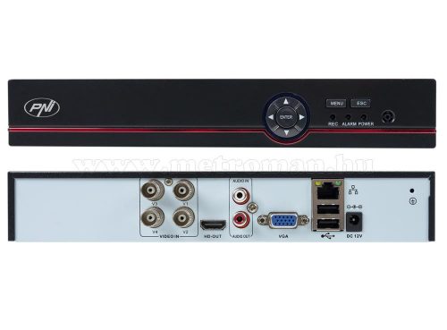 Nagy felbontású 4 kamerás AHD biztonsági megfigyelő kamera rendszer PNI-PTZ1500-5MP