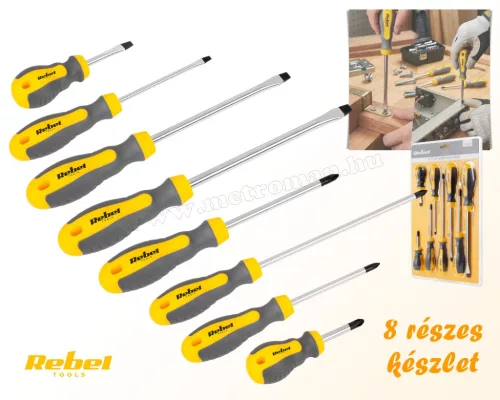 8 részes csavarhúzó készlet Rebel RB1100