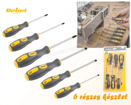 6 részes csavarhúzó készlet Rebel RB1108