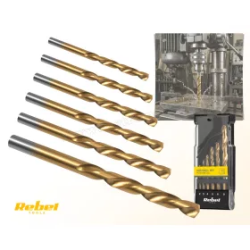 6 részes fémfúró készlet HSS Rebel RB1122