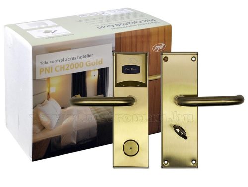 Kártyás Panzió Hotel beléptető rendszer, ajtózár Balos RFID-CH2000-L-G