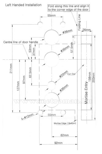 Kártyás Panzió Hotel beléptető rendszer, ajtózár Balos RFID-CH2000-L-G