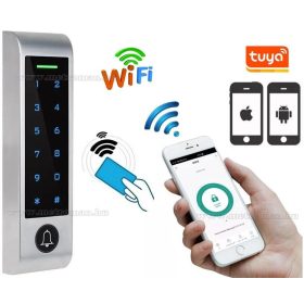   Kódos Kártyás beléptető TuyaSmart WIFI távirányítással RFID-M4-WIFI-PRO-RING