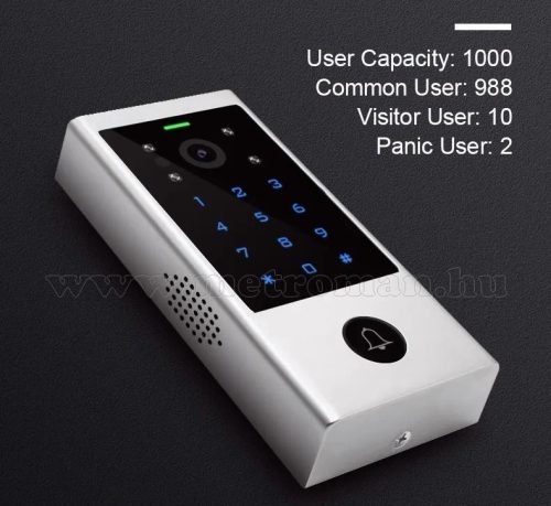 Android, iOS Okos IP Wifi kaputelefon és kártyás beléptető RFID-V1-WIFI TuyaSmart