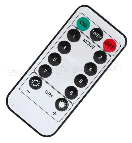 Kültéri Napelemes RGB LED szalag távirányítóval, 5 méteres RGB5050-5M