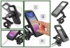 Kerékpáros Motoros kormányra szerelhető vízálló telefontartó 