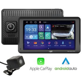   Autós GPS navigáció Android Auto Car Play 7" LCD monitorral Tolató és menetrögzítő kamerával PNI S932PRO