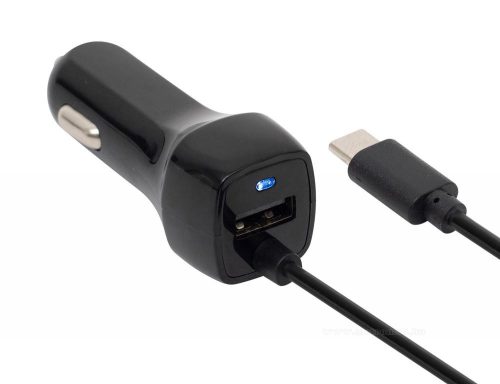 Autós szivargyújtós USB és USB-C töltő SAU24C