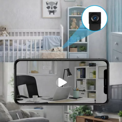 Extra mini beépíthető rejtett WiFi kamera, SD kártyás, telefonos élőképpel, SD23-WIFI LookCam