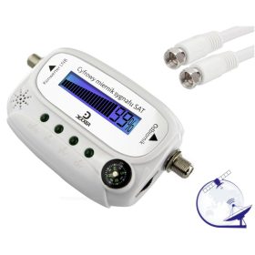   Digitális műhold antenna beállító, jelerősség mérő műszer SF08
