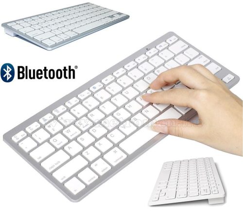 Vékony kivitelű, hordozható Bluetooth vezeték nélküli billentyűzet SLIM-BT4