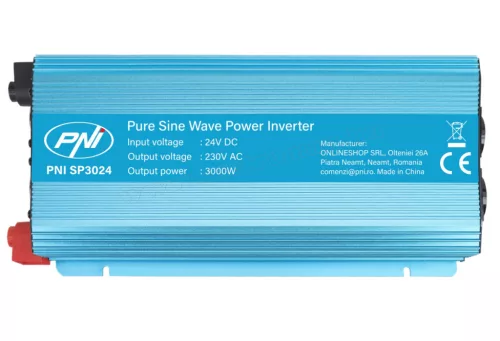 Feszültségátalakító, nagy teljesítményű Szinusz inverter 24/230V 3000 Watt SP3000W-24V SINUS