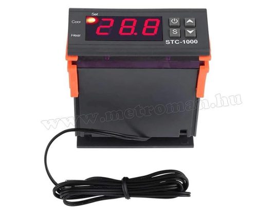 Univerzális termosztát hőmérsékletkapcsoló fűtéshez és hűtéshez STC-1000 230V