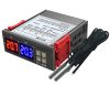 Univerzális termosztát hőmérsékletkapcsoló fűtéshez és hűtéshez STC-3008-Dual 230V