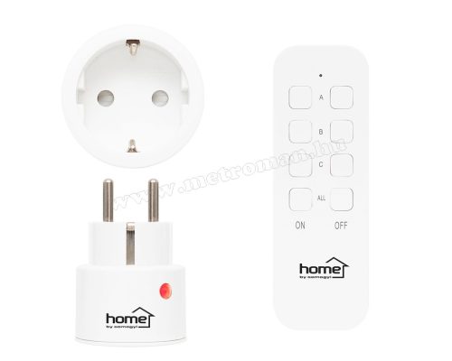 Távirányítós hálózati aljzat, konnektor szett, 3 db-os TH2313