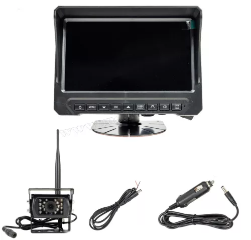 Vezeték nélküli tolatókamera szett 7"-os LCD monitorral PNI TRK501-AHD