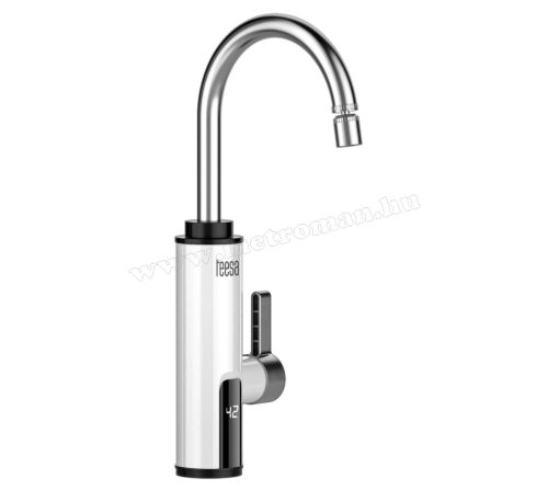 Átfolyós vízmelegítő csaptelep LED kijelzővel Teesa 4108-LED 3000W Fehér