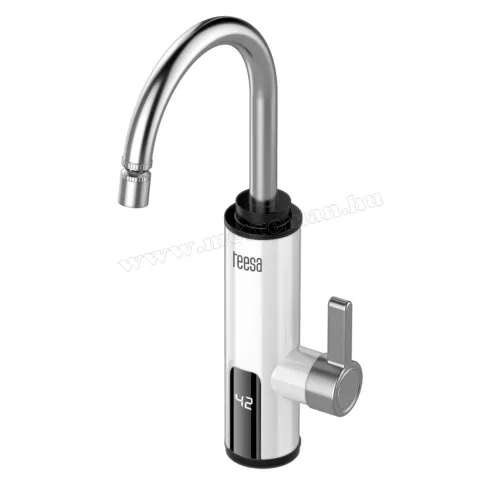 Átfolyós vízmelegítő csaptelep LED kijelzővel Teesa 4108-LED 3000W Fehér