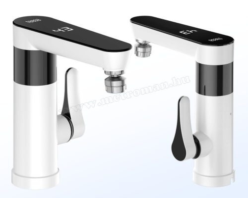 Átfolyós vízmelegítő csaptelep Fehér 3000W Teesa TSA4110LED