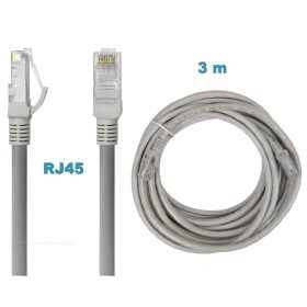   Szerelt UTP CAT6e kábel IP kamerákhoz és hálózatokhoz 3 méter U0630-UTP-3M