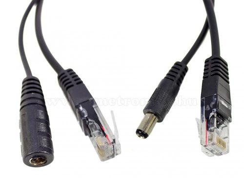 POE tápfeladó adapter kábel szett IP kamerákhoz POE-P2