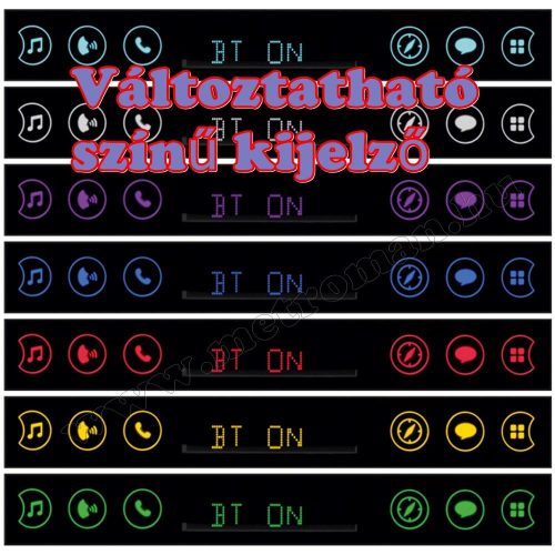 iOS/Android vezérlésű Bluetooth autórádió VoxBox VB 8000BT Smart 