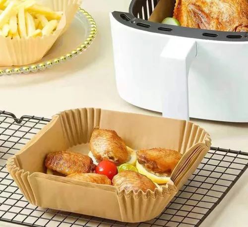 Air Fryer sütőpapír olaj nélküli sütőkhöz 23x23 cm W1020B