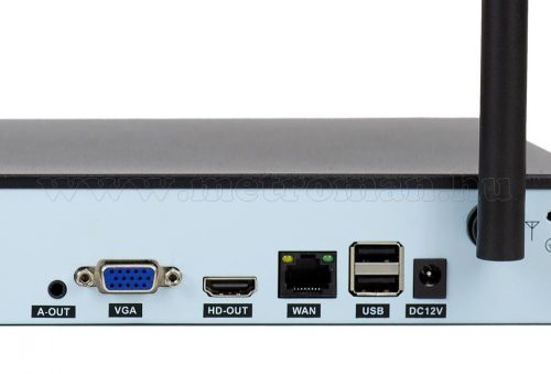 Vezeték nélküli kültéri kamera rendszer 4 db 3 Mpixel IP kamerával és NVR videó rögzítővel WIFI 660-4 3MP