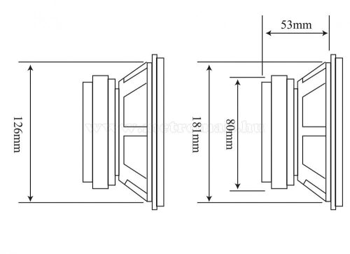 Autó hangszóró 5x7" 13x18cm WH-5703