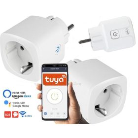   Android, iPhone mobiltelefonnal távirányítható Wifi okos konnektor és fogyasztásmérő SmartHome WP800-TUYA