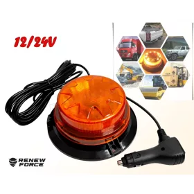   Megkülönböztető jelzés Narancs LED villogó 12-24V WRBEACON2
