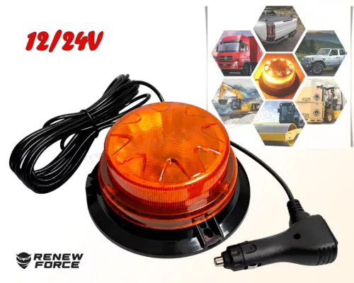 Megkülönböztető jelzés Narancs LED villogó 12-24V WRBEACON2