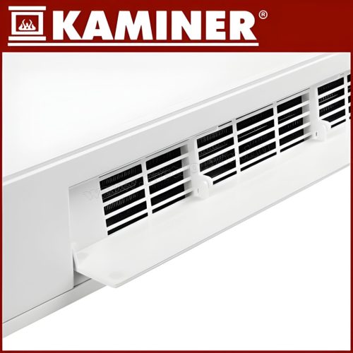 WIFI elektromos ventilátoros fali hősugárzó, fali fűtőtest üveg előlappal Zelvion Kaminer 26398 TuyaSmart