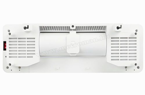 WIFI elektromos ventilátoros fali hősugárzó, fali fűtőtest üveg előlappal Zelvion Kaminer 26398 TuyaSmart