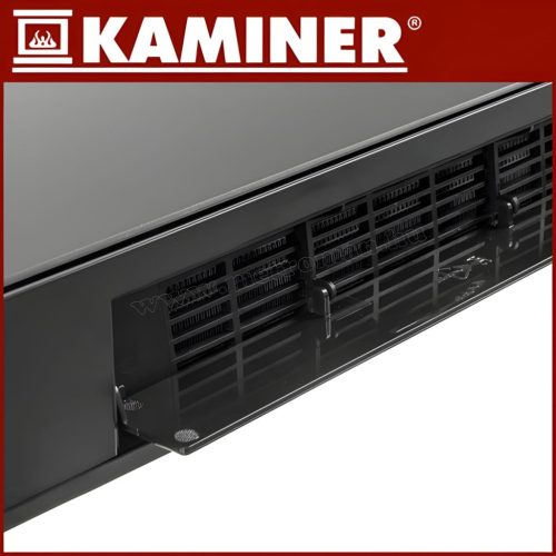 WIFI elektromos ventilátoros fali hősugárzó, fali fűtőtest üveg előlappal Zelvion Kaminer 26399 TuyaSmart