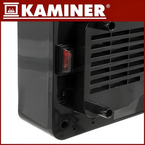 WIFI elektromos ventilátoros fali hősugárzó, fali fűtőtest üveg előlappal Zelvion Kaminer 26399 TuyaSmart