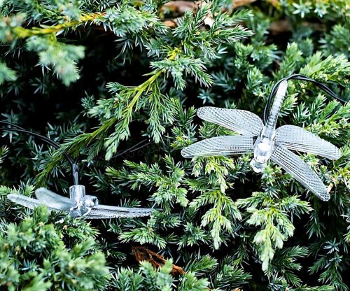 Napelemes fényfüzér kültéri, Szitakötő 30 LED MX49681-Solar